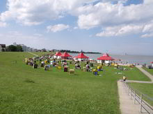 Badestelle 'Nordseestrand Grimmershörn - Bucht'  (Foto: Landkreis Cuxhaven, Gesundheitsamt)