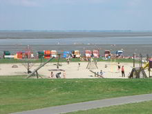 Badestelle 'Nordseestrand Burhave'  (Foto: Tourismus-Service Butjadingen GmbH & Co. KG)