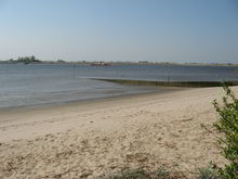 Badestelle 'Weserstrand Sandstedt'  (Foto: Landkreis Cuxhaven, Gesundheitsamt)